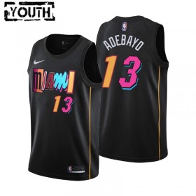 Maglia NBA Miami Heat Bam Adebayo 13 Nike 2021-22 City Edition Swingman - Bambino